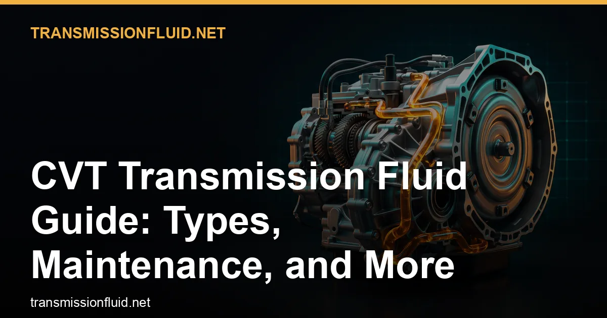 CVT Transmission Fluid Guide: Types, Maintenance, and More