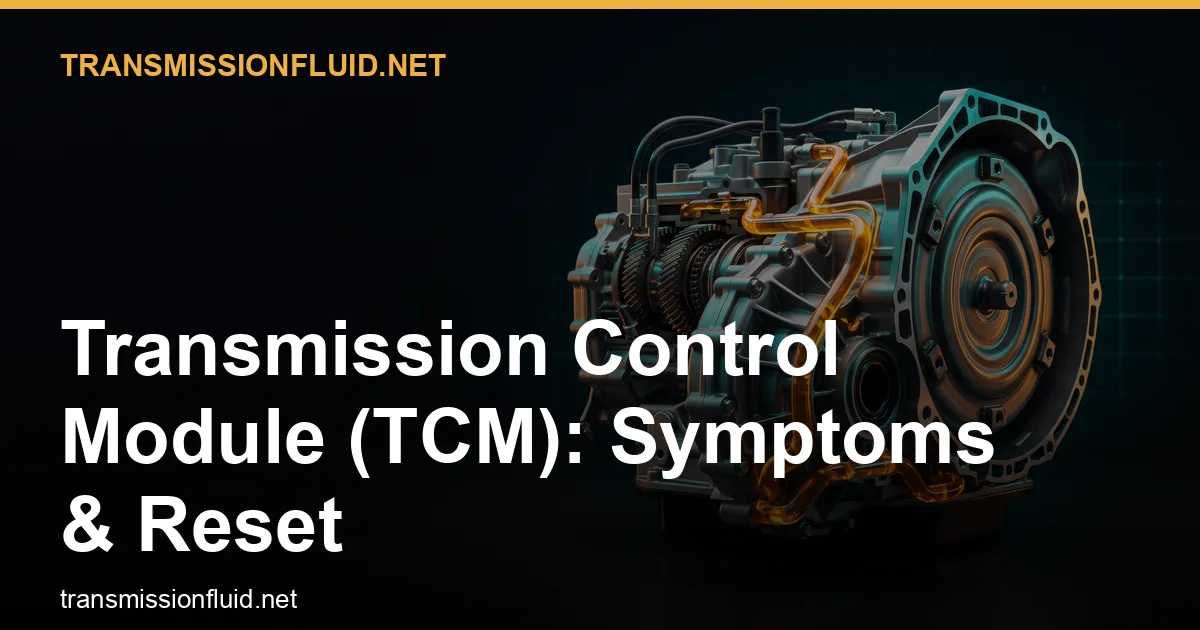 Transmission Control Module (TCM): Symptoms & Reset