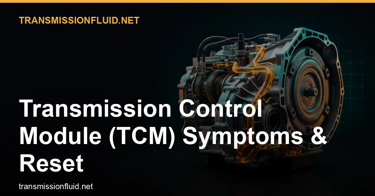 Transmission Control Module (TCM) Symptoms & Reset